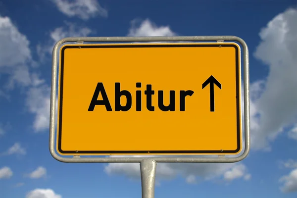 stock image German road sign Graduation