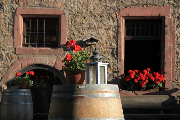 Grande botte di vino in legno — Foto Stock