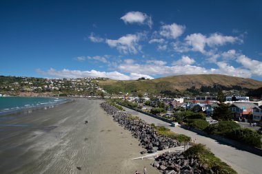 christchurch yakınındaki Sumner beach