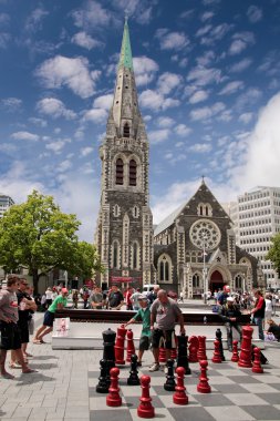 Christchurch Cathedral before the Earth quake clipart
