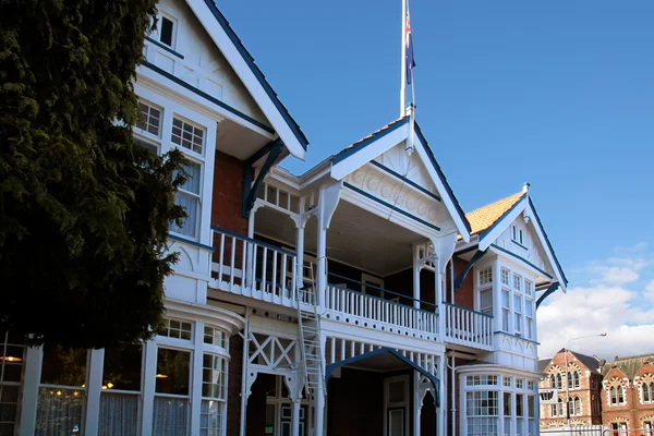 Történelmi faházát Christchurch — Stock Fotó