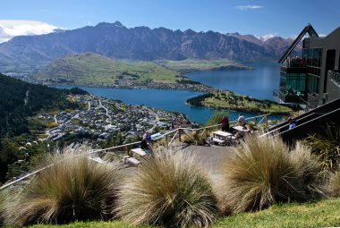 Mountain range The Remarkables from Bobs Peak clipart