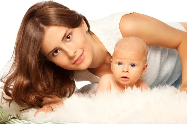 Young mother with baby — Stock Photo, Image