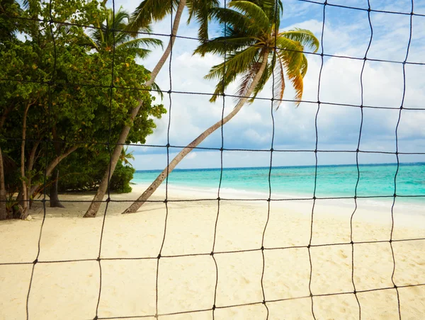 Strand volleybal plaats — Stockfoto