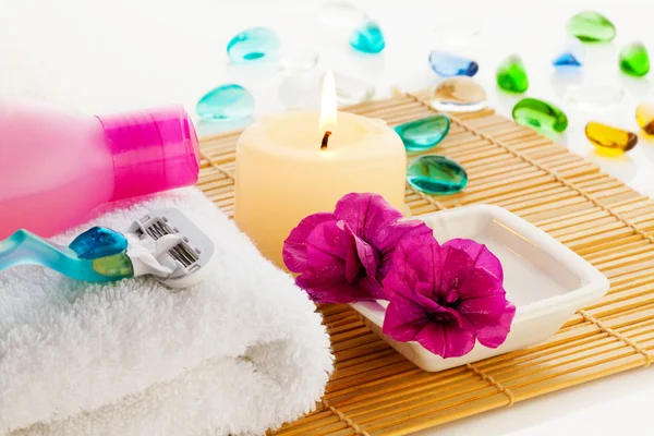 All for relaxation in bathroom — Stock Photo, Image
