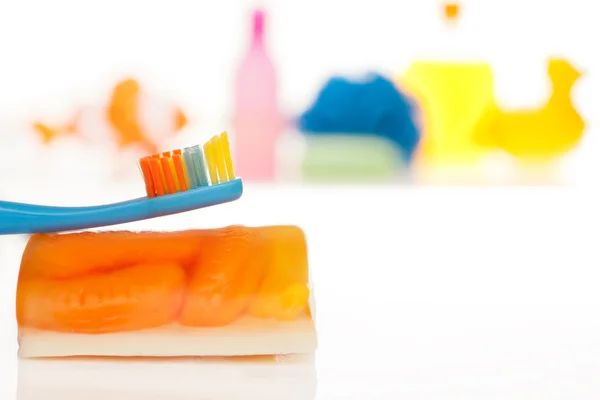 Kid's tooth brush — Stock Photo, Image