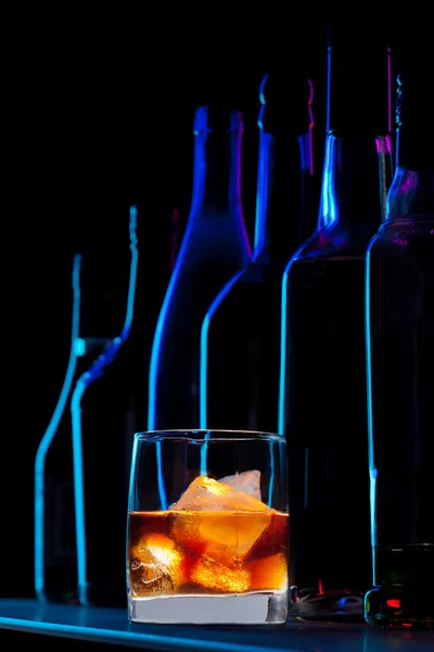 Whisky drink in the bar — Stock Photo, Image