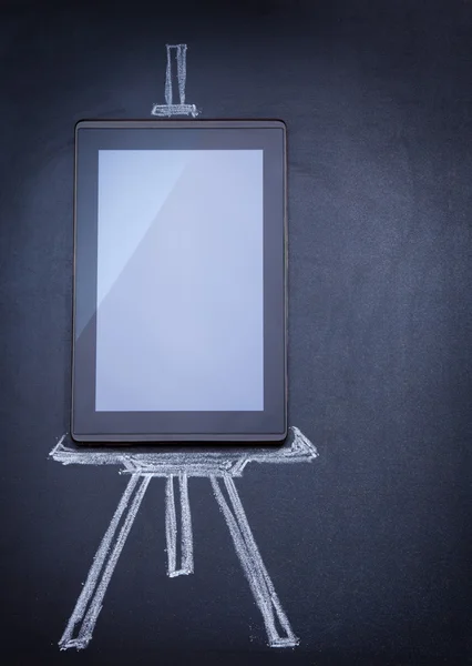 Tablet computer as easel — Stock Photo, Image