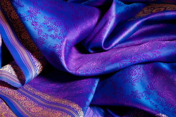 Play colors on expensive fabric — Stock Photo, Image