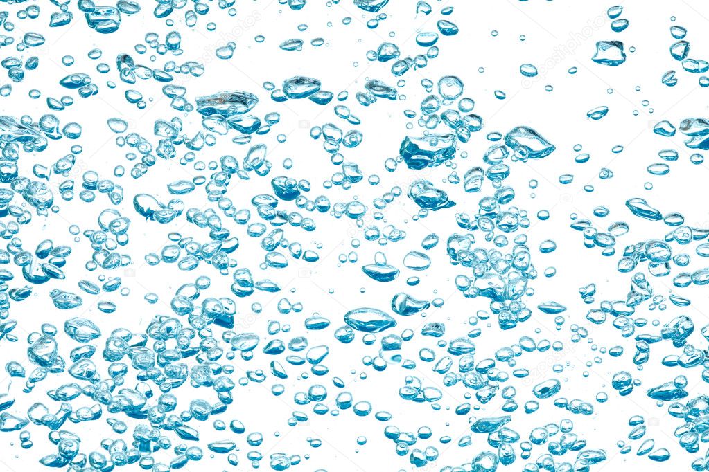 Air bubbles in water