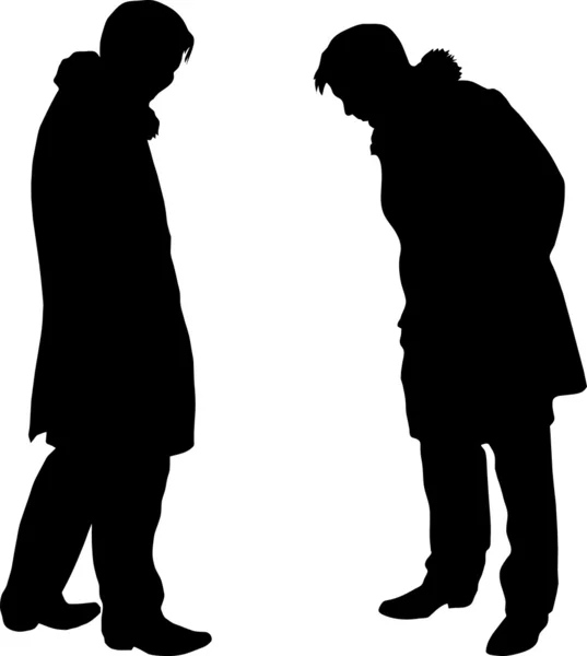 Deux hommes. — Image vectorielle