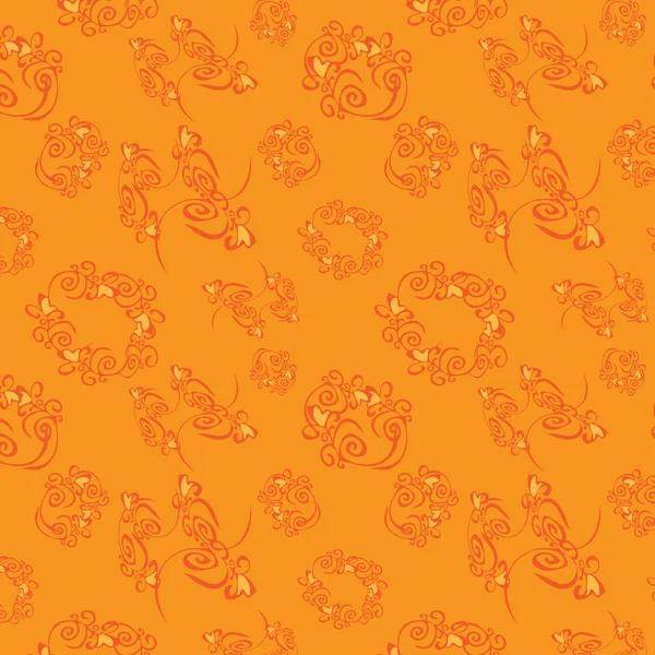 橙色无缝背景 — 图库矢量图片