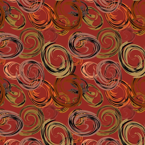 Nahtloser Hintergrund mit abstrakten Spiralen — Stockvektor