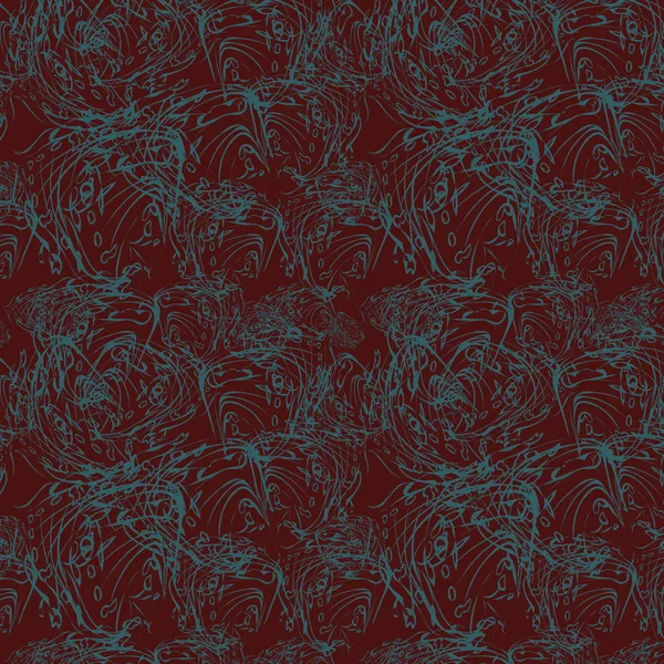 褐红色的背景上的抽象无缝模式 — 图库矢量图片
