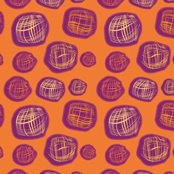 Sfondo arancio senza cuciture con quadrati — Vettoriale Stock