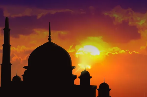 Мечеть в сутінках — стокове фото