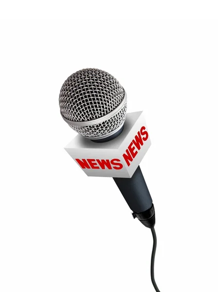 Haber mikrofonlar — Stok fotoğraf