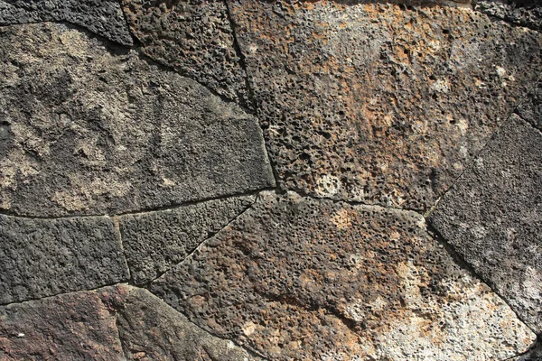 Textura natural, parede de rocha basáltica — Fotografia de Stock