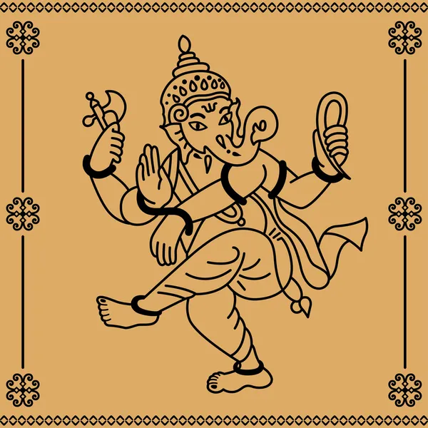 Ganesha — Vettoriale Stock