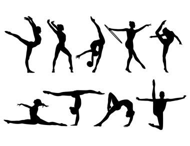 Gymnastics Silhouette Free Vector Eps Cdr Ai Svg Vector Illustration Graphic Art