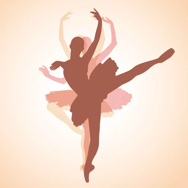 Tánc a balerina — Stock Vector
