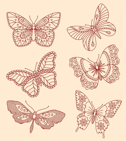 stock vector Decorative butterflies