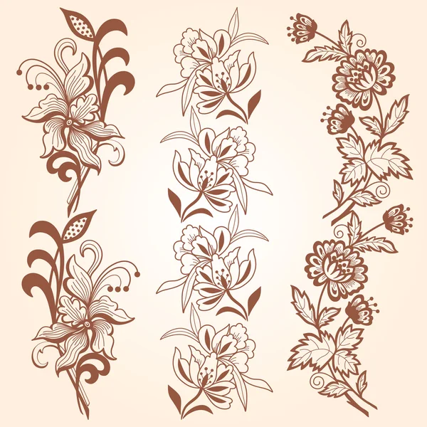 Adorno floral — Archivo Imágenes Vectoriales