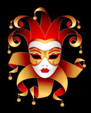 Mask of woman clipart