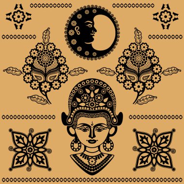 Indian patterns clipart