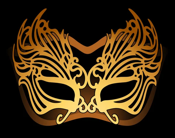 Gold mask — Stock Vector