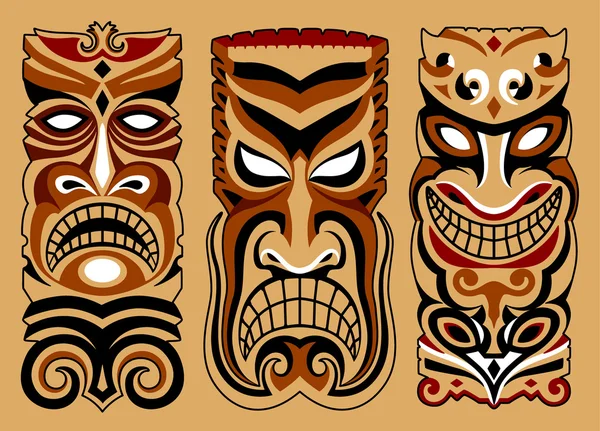 Trois masques — Image vectorielle