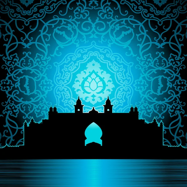 アラビア語の宮殿 — ストックベクタ
