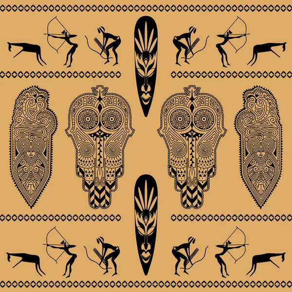 Africké dekorativní vzor — Stockový vektor