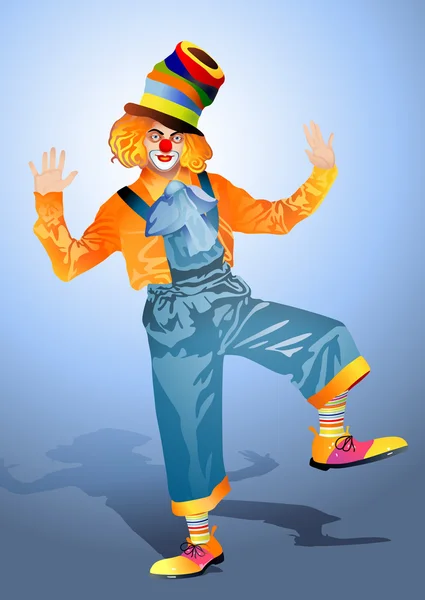 Dansande clown — Stock vektor