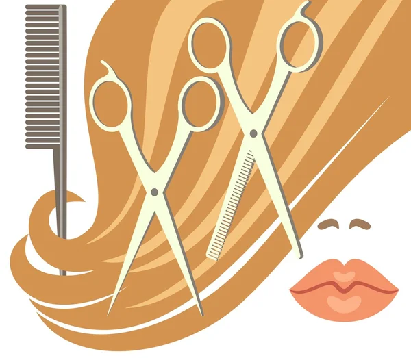 Taglio di capelli — Vettoriale Stock