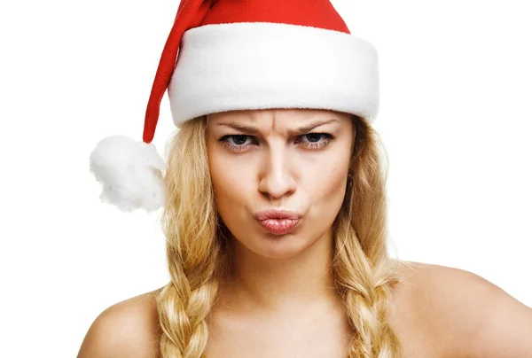 Sexy woman dressed as Santa Claus — Stock Photo, Image