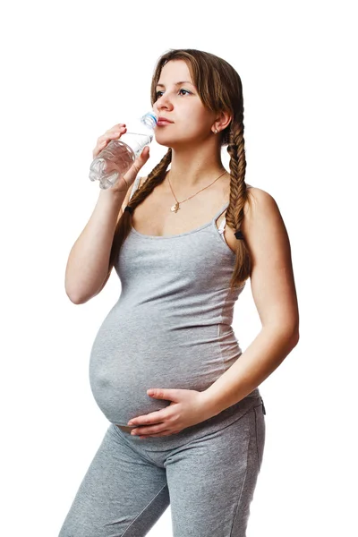 Schwangere trinken — Stockfoto