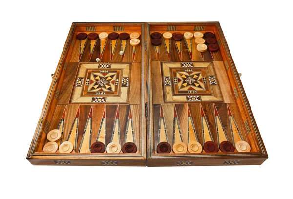 Backgammon Board komplett — Stockfoto