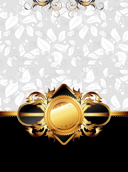 Ornate golden frame — Stock Vector