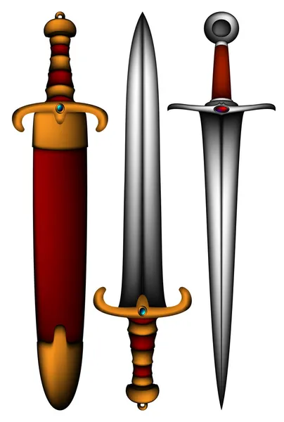 古代武器のセット — ストックベクタ