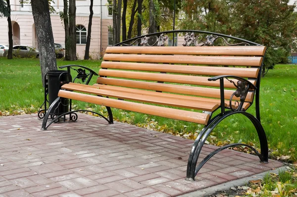 stock image Bench in city park