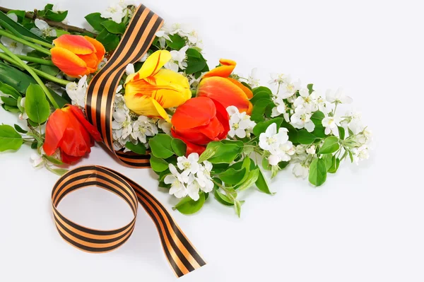 stock image Spring background tied up George tape