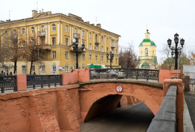 Stone bridge in Voronezh in Russia clipart