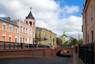 Stone bridge in Voronezh in Russia clipart