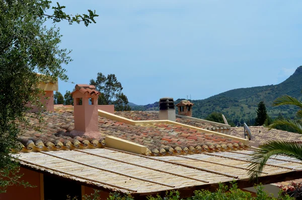 stock image Roofs of villas
