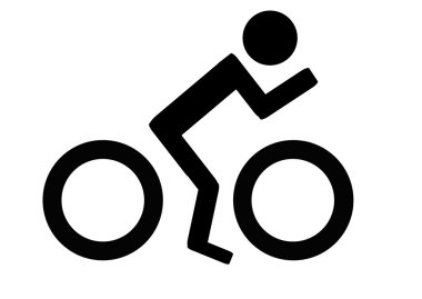 Bicyclist clipart