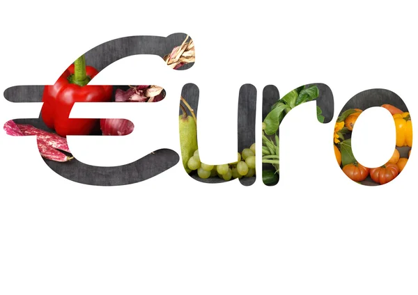 Símbolo euro — Foto de Stock