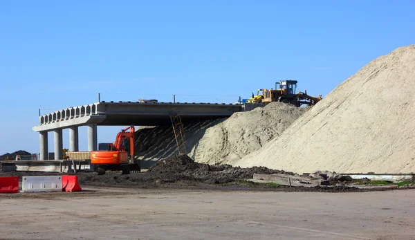 Construction of road bridge — Stock Photo, Image