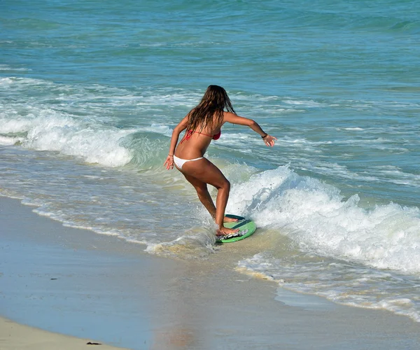 Surfista de Skim Board — Fotografia de Stock