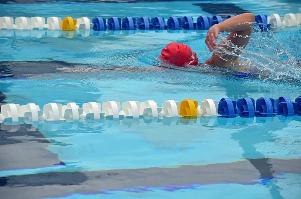 Entrenamiento de natación estilo libre —  Fotos de Stock